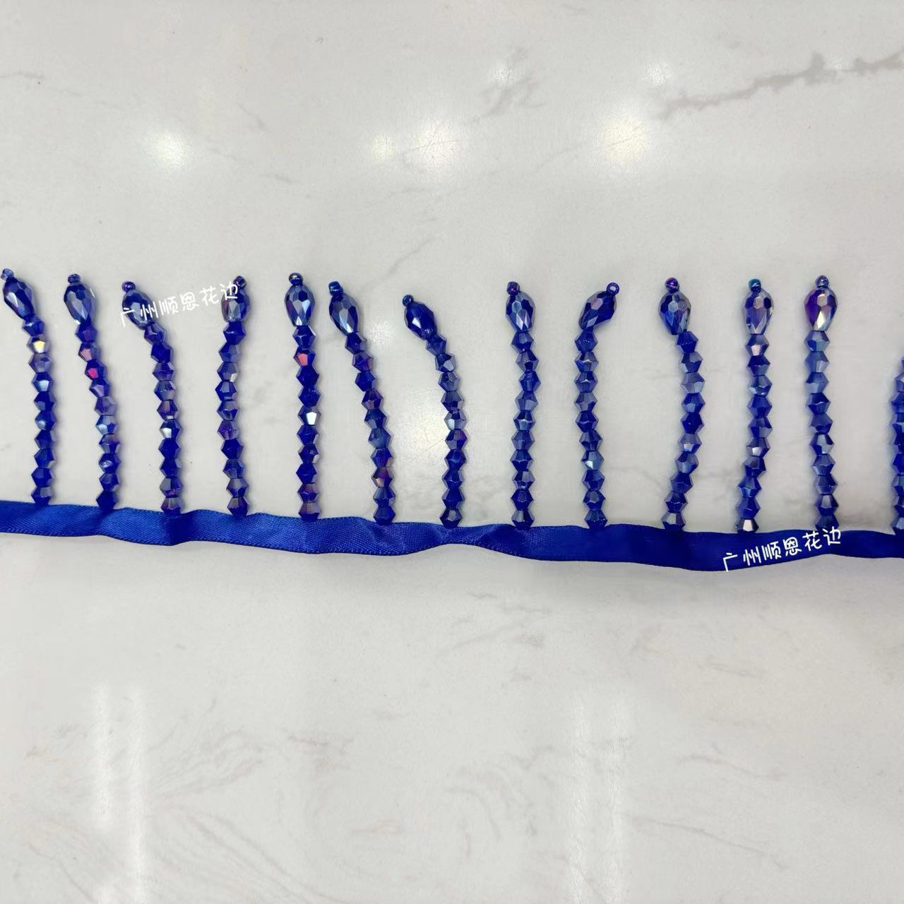 사파이어 블루 10 크리스탈 비즈
