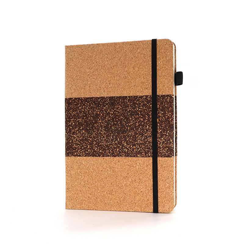 Cuaderno de notas biodegradable ecológico reciclable DZ grasa de café corcho cuaderno de notas regalo de negocio