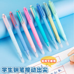 批发学生正姿钢笔莫兰迪马卡龙色可替换墨囊练字用高颜值笔可擦笔
