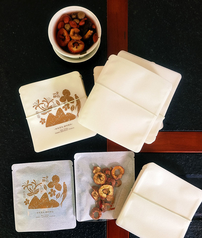 千里一杯同款棉纸花果茶包装袋