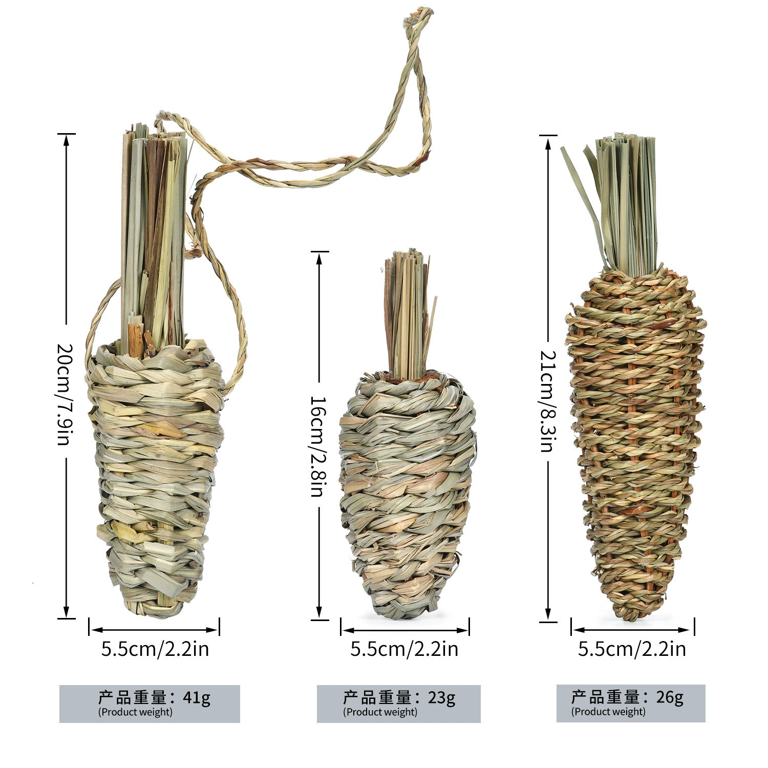 Завод Соломы Съедобный Кролик Тоторо Голландский Свинья Солома Редис Клетка Очарование Молярная Игрушка