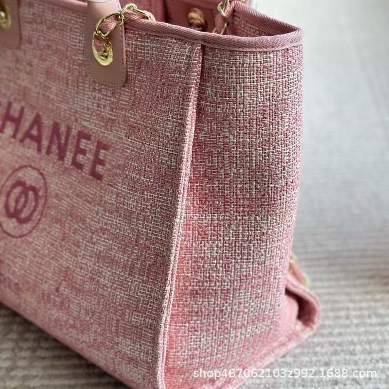 クラシックレタービーチバッグ刺繍リネンキャンバスママバッグショッピングバッグ大容量外国風キャンディーカラー|undefined