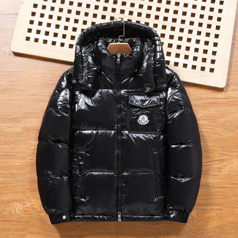 Mengjia Premium Rainbow Stripe Hooded down Jacket Outdoor Cold-Resistant Warm Men's Premium down Coat Fashionable and Comfortable