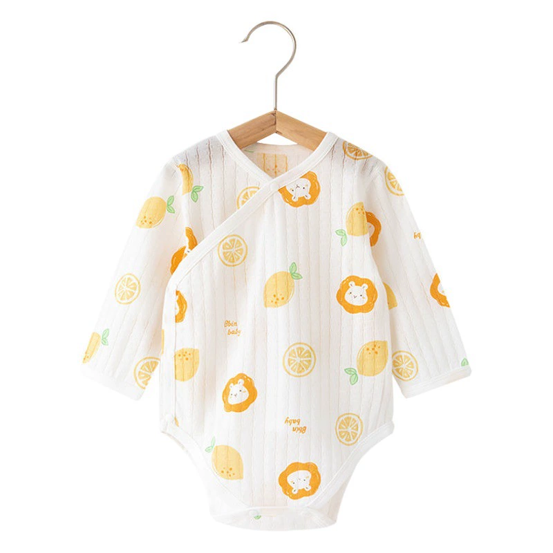 Одежда для новорожденных Летний тонкий Детский комбинезон с запахом Пердевая одежда Одежда для скалолазания Треугольник Хей Весенняя и осенняя одежда для монахов