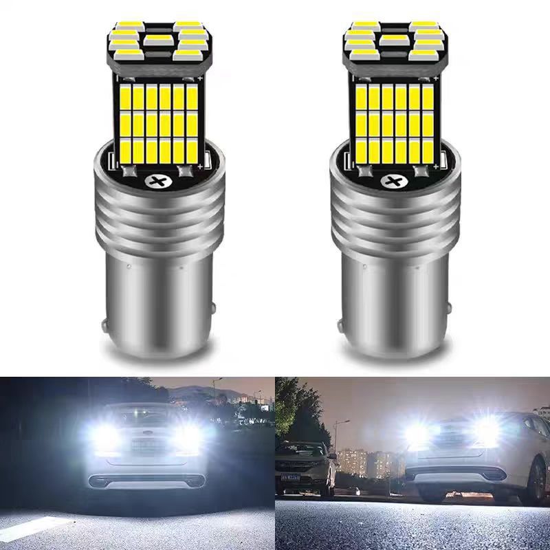 汽车LED倒车灯解码T15 4014 45SMD 高亮转向灯 摩托车小灯示宽灯