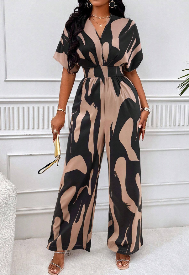 Women's Daily Casual Stripe Full Length Printing Jumpsuits display picture 4