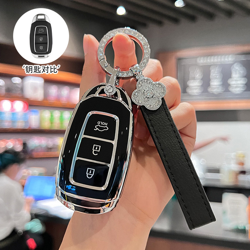 [modern k model] silver edge black + new four-leaf clover