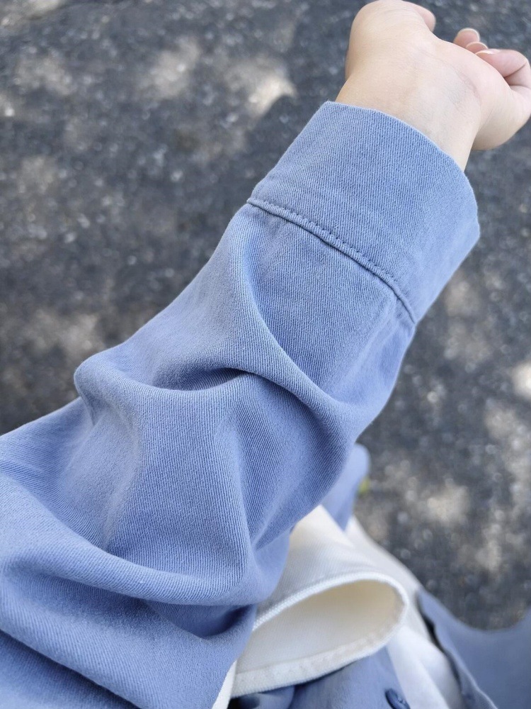 Cotton blue shirt