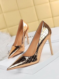 V 96017 Metal Stone Heels ����ʯ�^�y�߸�Ь �羳���R�d�W����