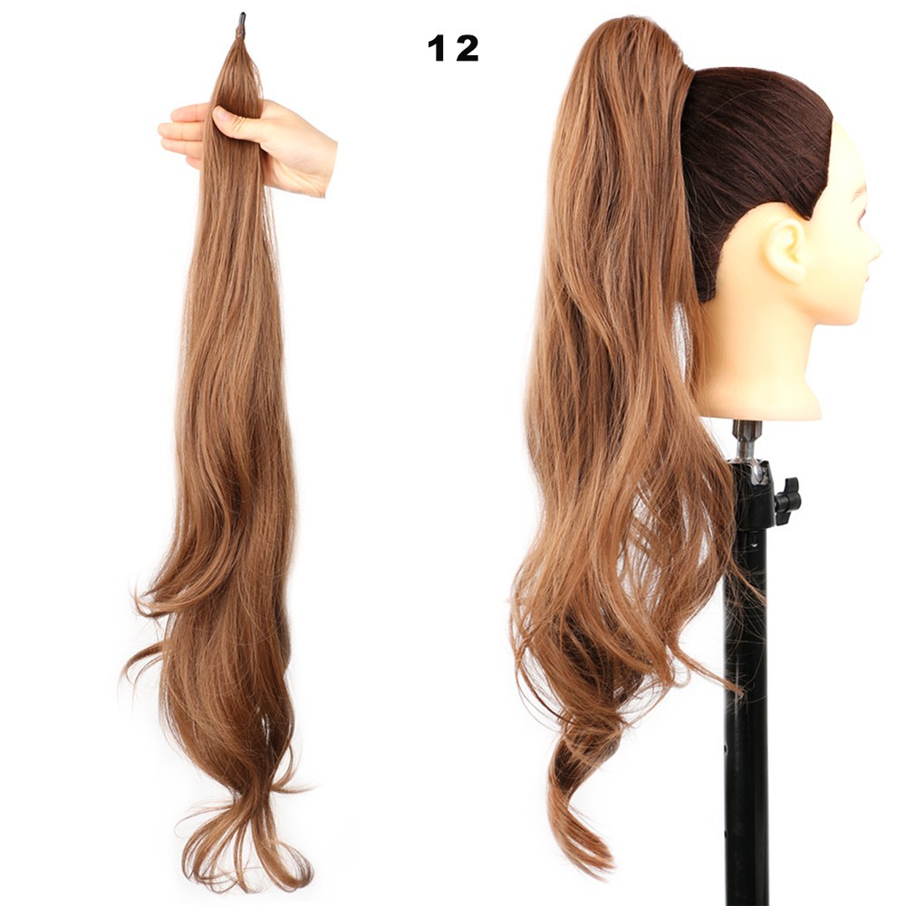 Ponytail Extension Synthetic Long Curly Hair High Temperature_voghion.com