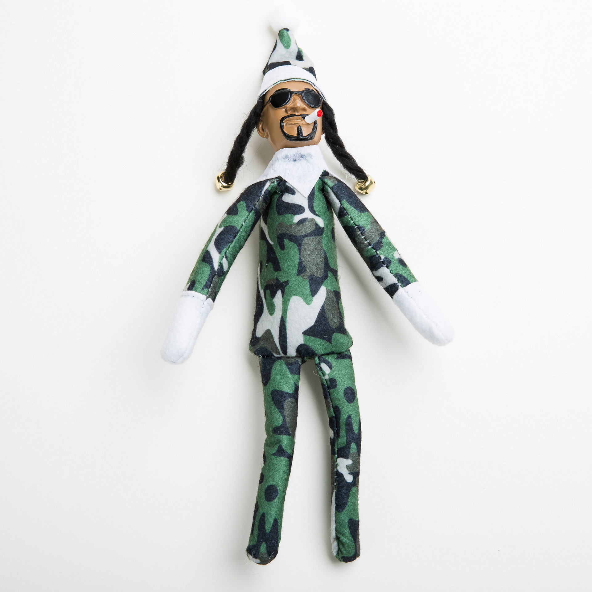 Muñecas de resina transfronterizas muñecas de felt negro Snoop on a Stoop Snoop curved Christmas Genie Doll