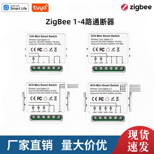 Tuya Zigbee 1-4 Gang Smart Switch App Remote Control Smart On/Off Switch Alexa Modification Parts