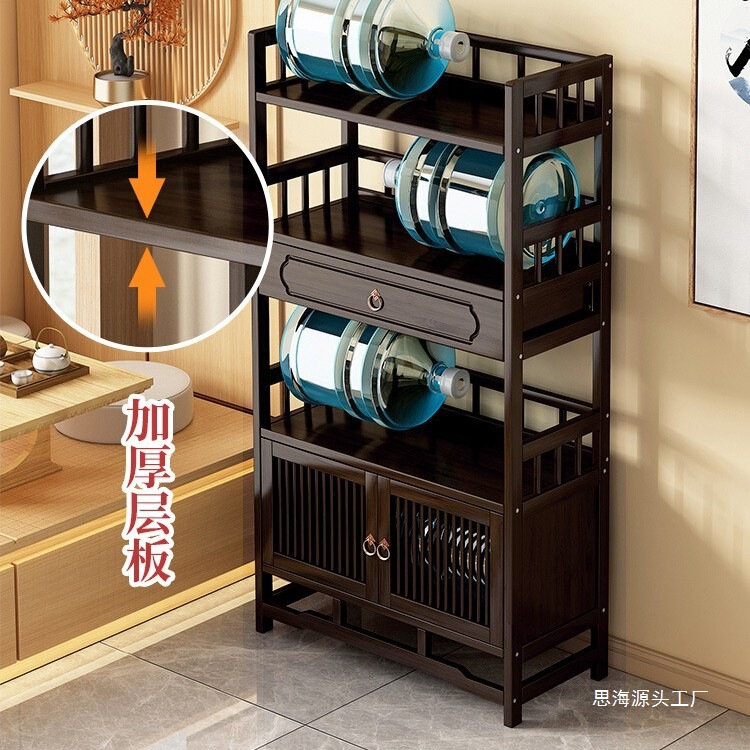 茶水柜收纳架茶柜置物架家用茶叶柜茶台桌边柜茶叶茶具收纳储|undefined