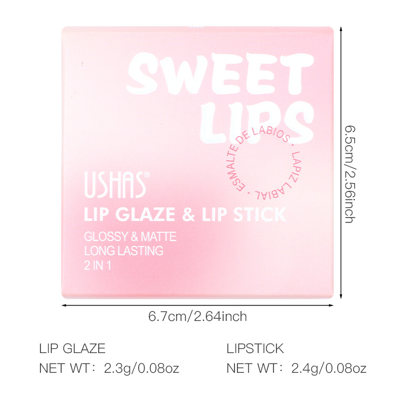 Rubor USHAS, éxito de ventas en Amazon, resistente al agua y de larga duración, UC104, rubor para auriculares con embalaje