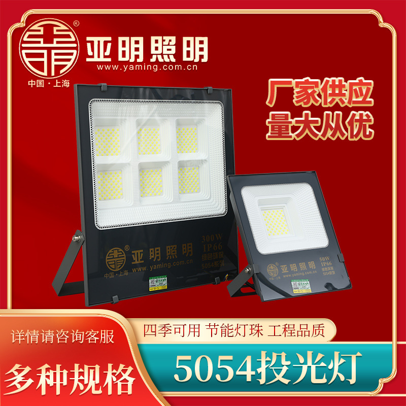 上海亚明投光灯LED户外防水大功率工程款广告灯泛光灯工厂照明灯