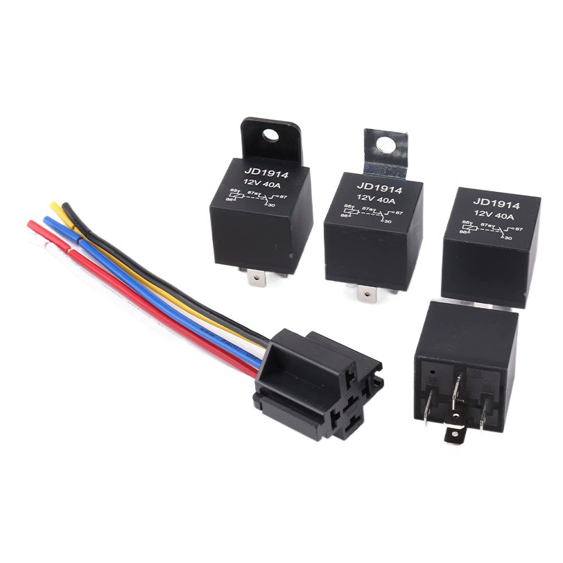 40A JD1914 12V/24V реле пятиконтактный переключатель с розеткой может быть подключен параллельно автомобильное реле