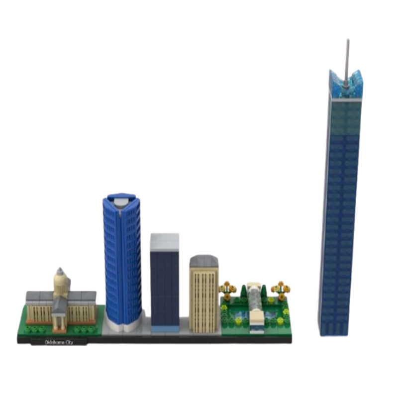 Building Block Cityscape Model Assembly Construction Toy Set_voghion.com