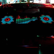 pNC汽车音乐节奏灯 后视窗装饰灯 LED声控感应氛围灯 免改装跳动
