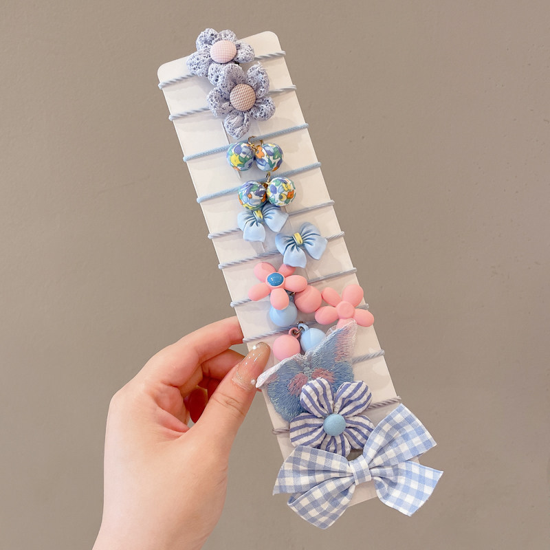 Caricatura encantadora anillo de pelo pulgar no daña el cabello de los niños correa de correa pequeña cuerda de cabello para niñas cuerda de cabello