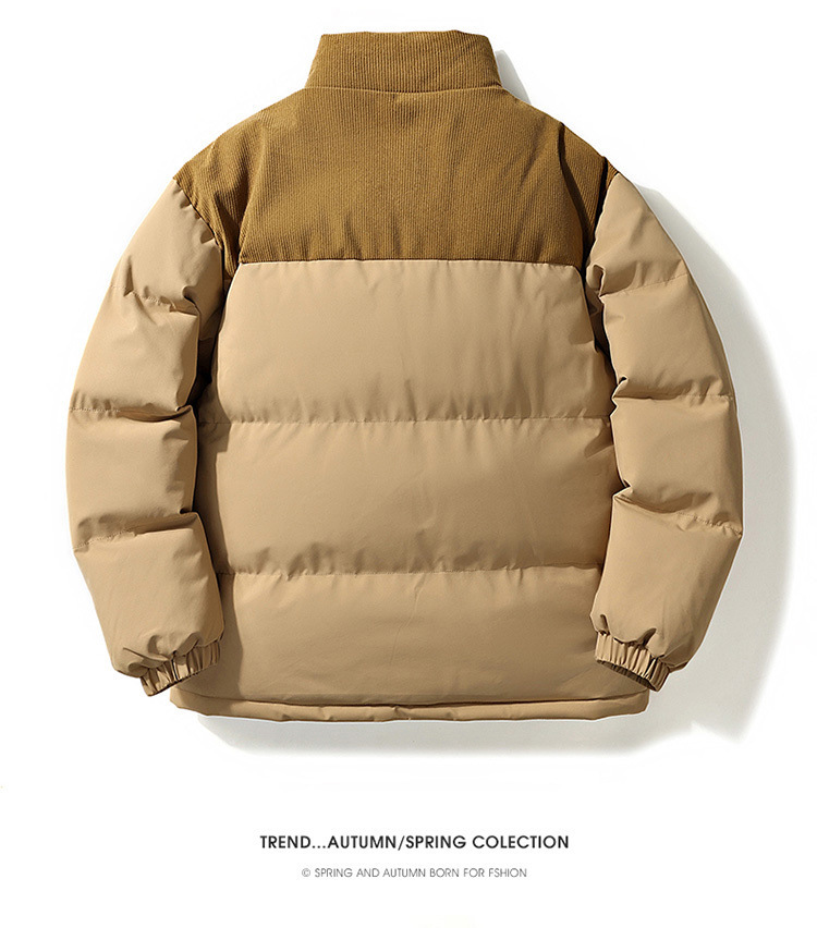 Doudoune à col montant pour homme et femme – Manteau d'hiver en coton 200 g (7 couleurs)_voghion.com