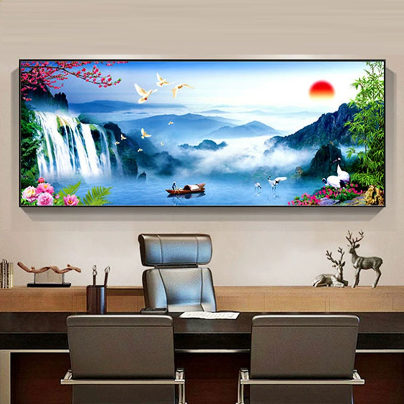 Sansui, декоративные элементы для гостиной и офиса, для дивана, в китайском стиле