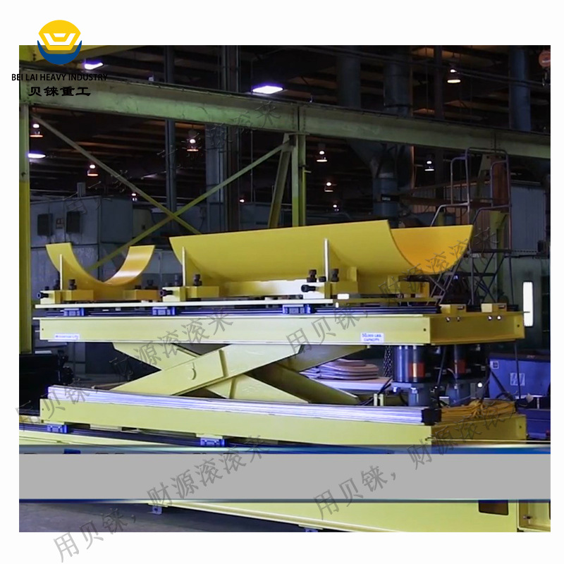 剪叉式核电升降平台台面可延展燃气轮机轨道横向移动液压升降机