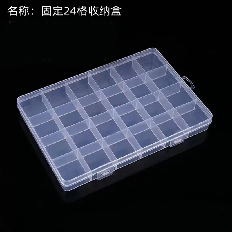 Accesorios DIY piezas de joyería cuentas transparentes caja de almacenamiento pendientes caja de almacenamiento joyería caja de acabado caja desmontable