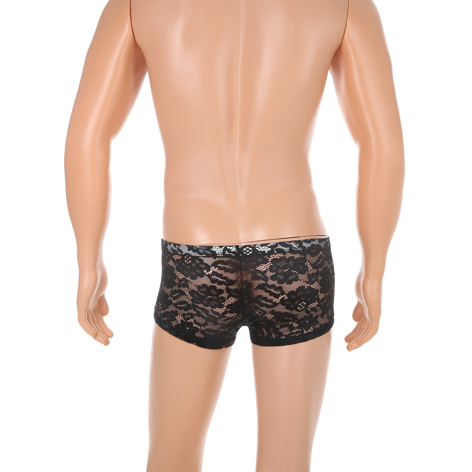 Sous-vêtements pour hommes, string ultra-sexy en dentelle imprimée léopard, lingerie érotique charmante et sexy_voghion.com