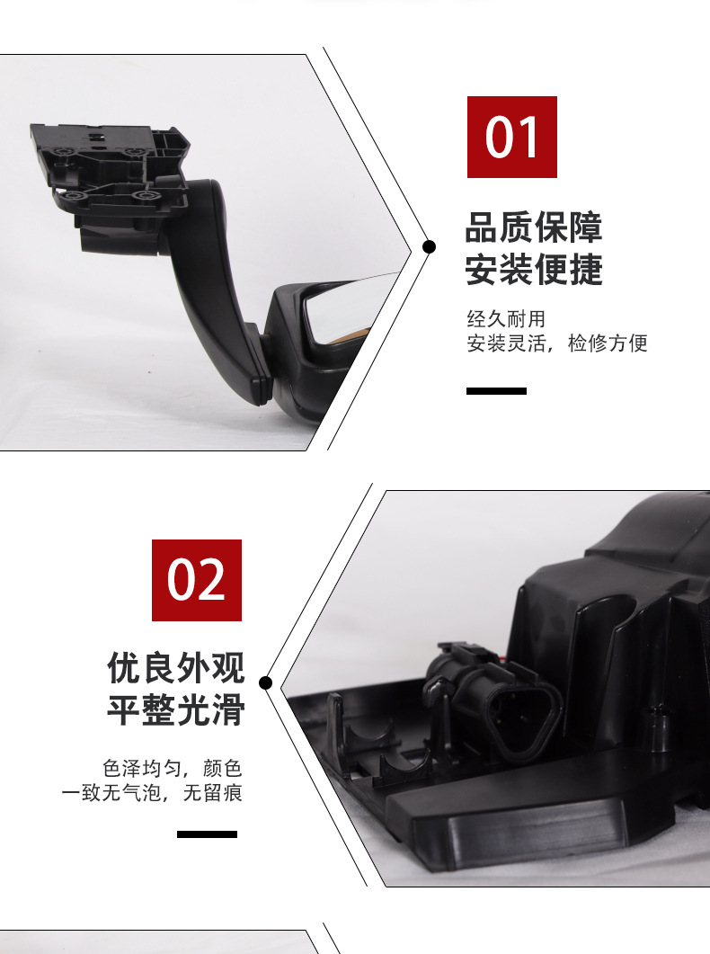 Suitable for Large Field of View Rear View Auxiliary Mirror Heavy Truck German Man's Man Tgs/Tgx Long-Arm Truck Reversing Mirror