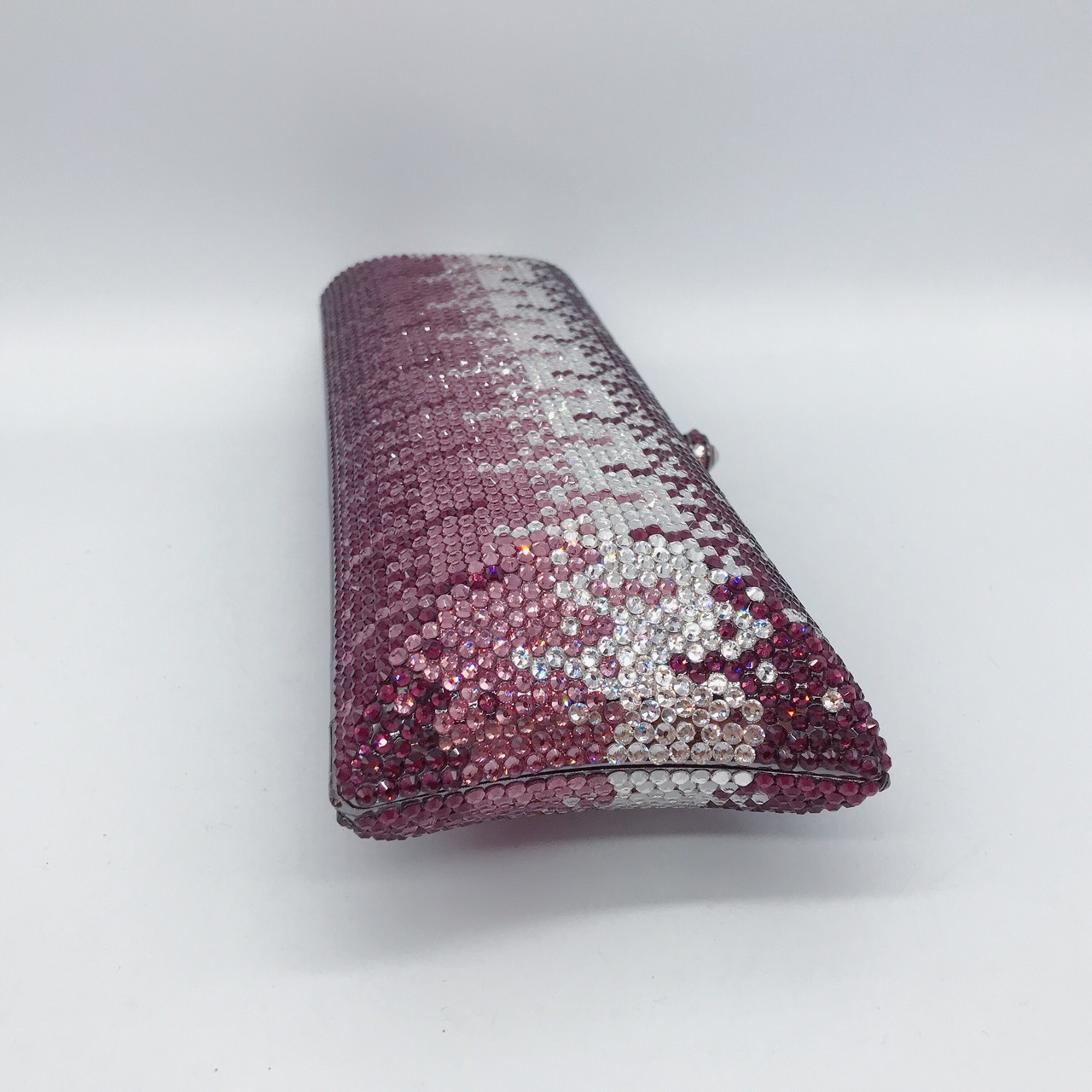 Túi clutch nữ đính đá rhinestone cầm tay hộp cứng dự tiệc — 10 # xanh ngọc chi tiết 34