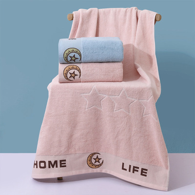Bath towel pure cotton wholesale enlarge thickening Adult section household hotel Stall Bath towel Cotton factory Direct selling polyester-cotton blend
