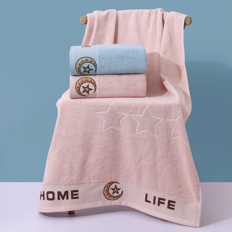 Bath towel pure cotton wholesale enlarge thickening Adult section household hotel Stall Bath towel Cotton factory Direct selling polyester-cotton blend