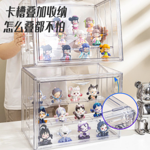 透明手办盒泡泡玛特展示盒透明盲盒收纳盒防尘玩具手办展示盒批发-阿里巴巴