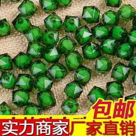 10mm方块珠中珠/四方亚克力珠子批发斤/DIY手工串珠纸巾盒材料