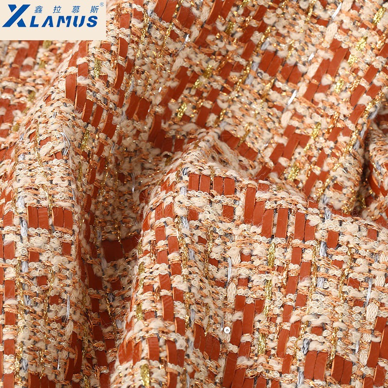 High-End Chanel-Style Leather Fabric with Special Craftsmanship for Handmade Weaving, New Ultra-Fine Leather for Car Interiors and Bags