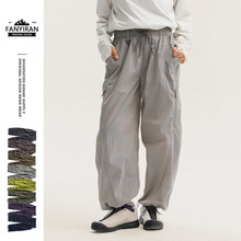 BLACKARMADA户外防风防水速干工装长裤男女宽松阔腿伞兵裤LK8611