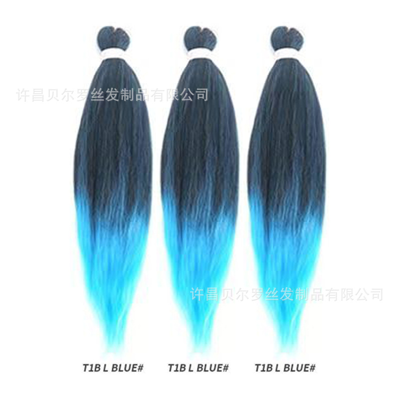 Kit de 3 pelucas EZ Braid – cabello synthetic, colores sólidos/degradé