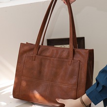 秋冬包包2025新款软皮托特包女大容量可放电脑包14寸百搭通勤大包