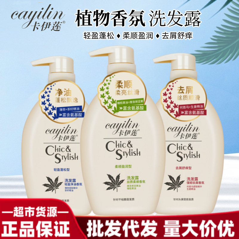 Department store supermarket daily supply wholesale genuine Kailian shampoo dandruff control oil fragrance shampoo 720ml