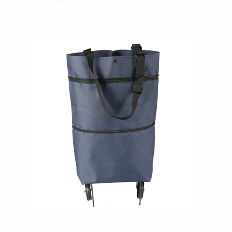 ホイールバッグ折り畳みレジ袋モップバッグ買い物車買い物カート買い物バッグ手提げ袋とロゴ