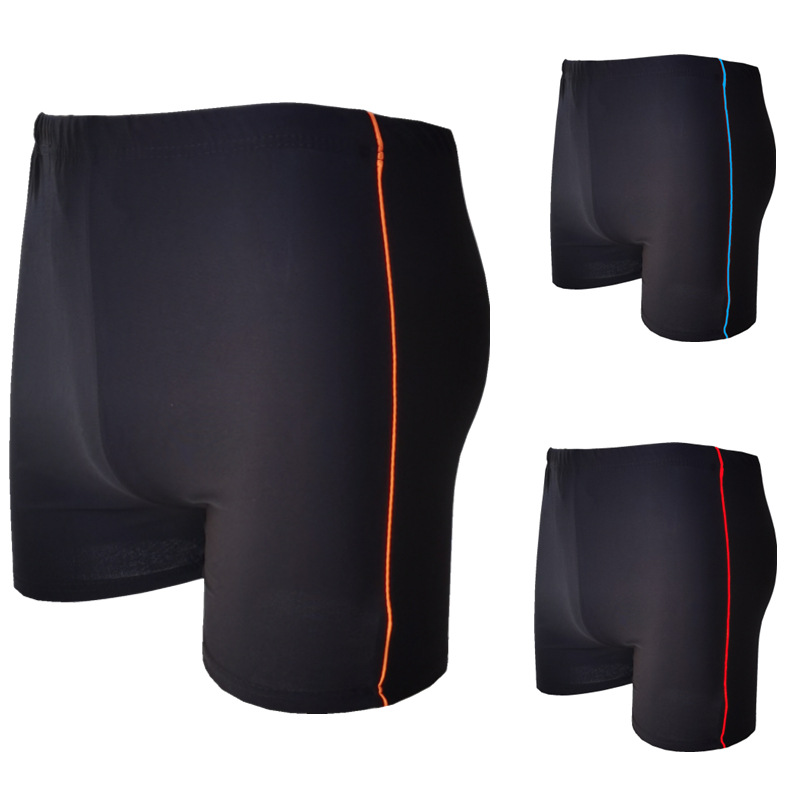 2021时尚新款男士酷型三分平角裤泡温泉沙滩游玩游泳有抽绳游泳裤