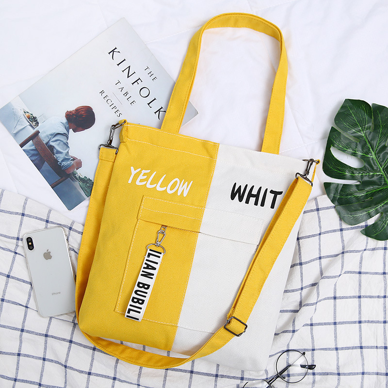 Clearance Sale Canvas Bag for Women, Korean Style Patchwork Crossbody Bag, Large Capacity Student Backpack, Everyday Matching Bag Clearance Sale Canvas Bag for Women, Korean Style Patchwork Crossbody Bag, Large Capacity Student Backpack, Everyday Matching Bag