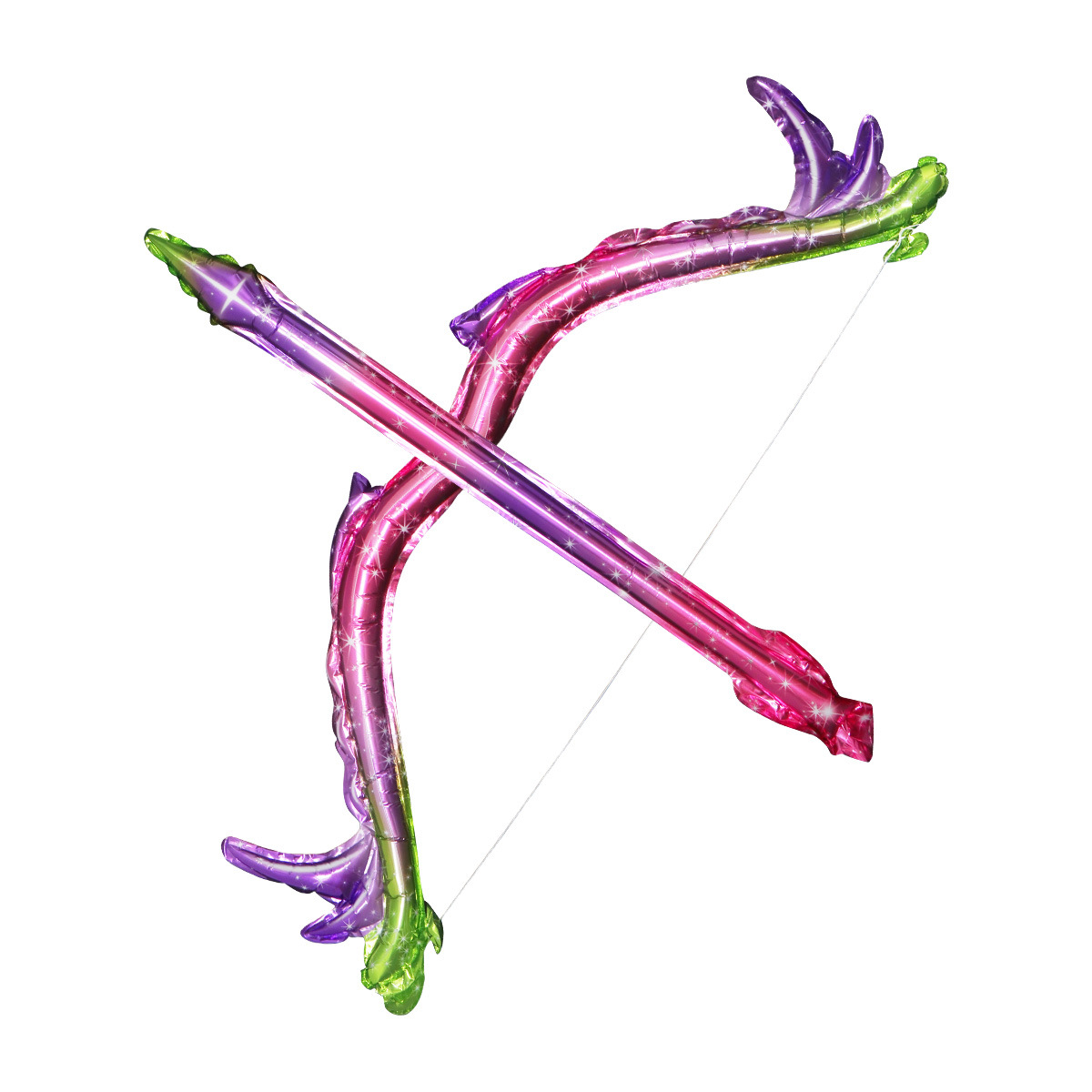 Globo puesto para niños nuevo arco y flecha globo de juguete para niños noche mercado parque puesto empujar globo de película de aluminio