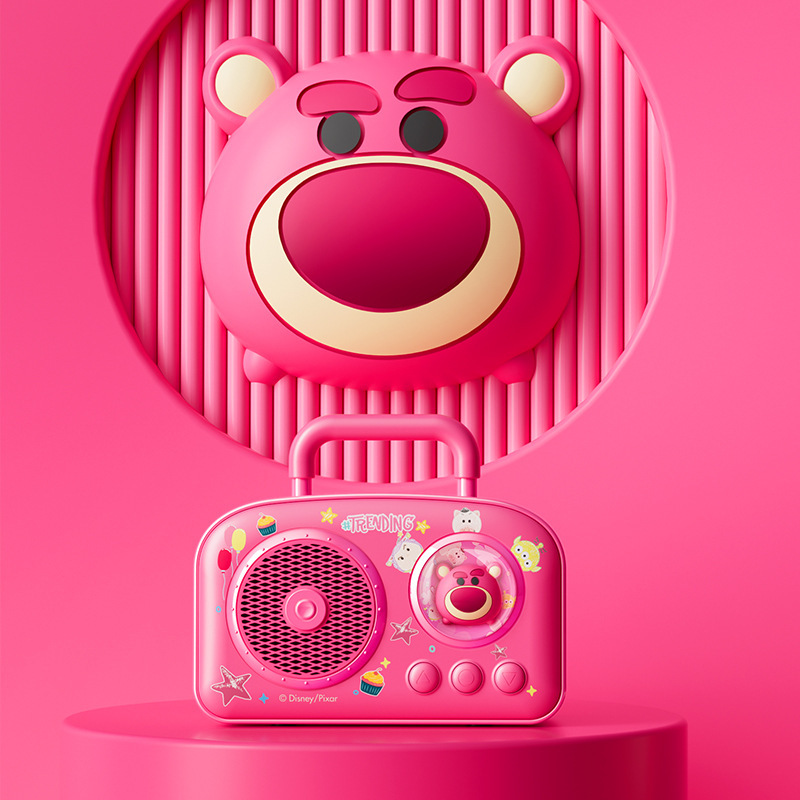 ディズニー Bluetooth スピーカー ミニ かわいい スーツケース 小型スピーカー アウトドア サブウーファー 高価値 誕生日プレゼントに最適|undefined