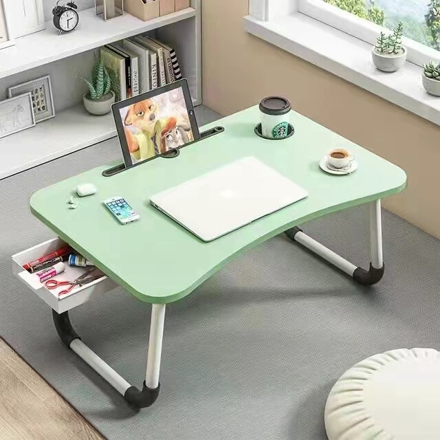 折りたたみ可能な小さな机のベッドの上の机のノートパソコンの机の寮の学習机の寝室のベランダの簡易デスク|undefined