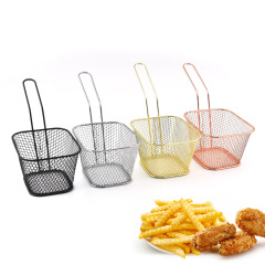 卸売りクロスボーダー現物フライドポテト揚げバスケット軽食フライドチキン網籠濾過油ろ過西レストラン創意ミニバスケット
