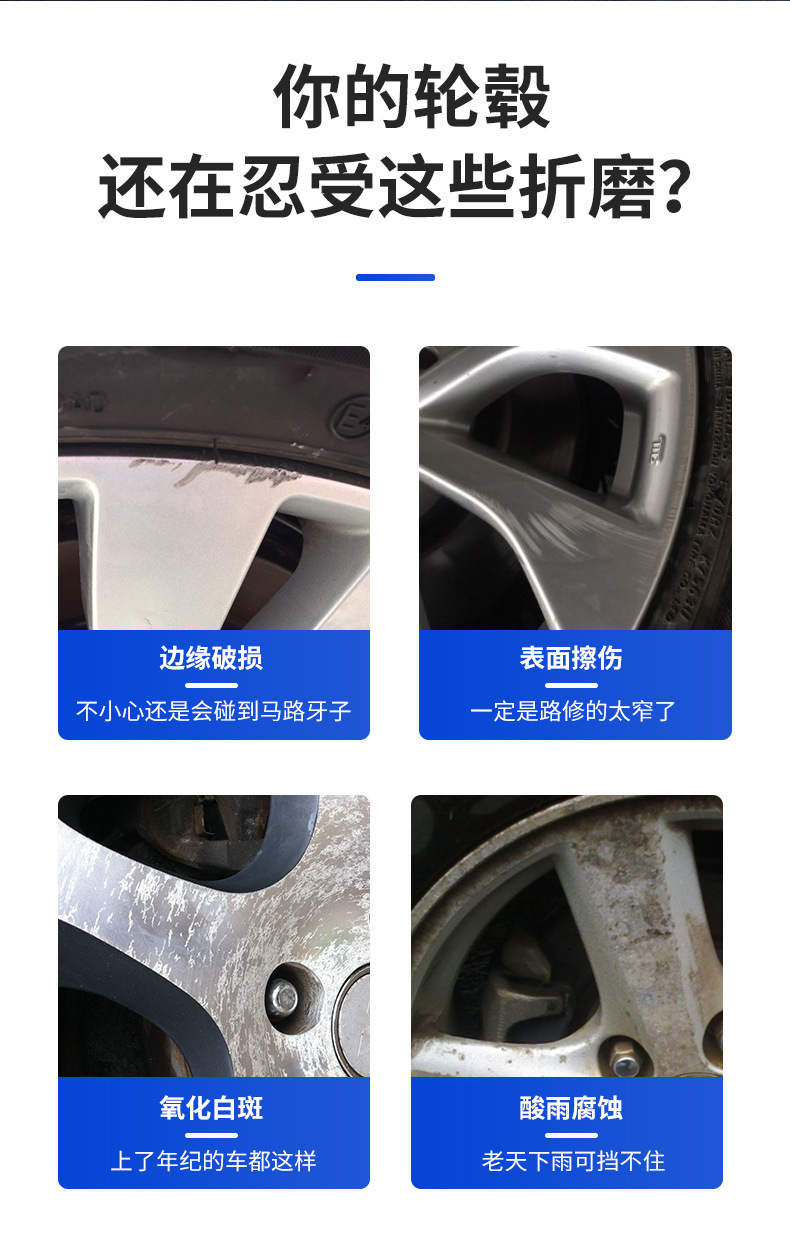 Car Wheel Hub Touch-Up Paint Pen, Special Repair Paint Pen for Wheel Hubs, Scratch Repair Tool for Quick Scratch Repair