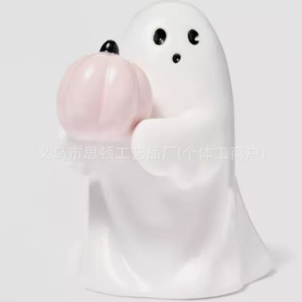 跨境Rude Ghost Ornaments Middle Finger Ghos幽灵双手竖中指|undefined