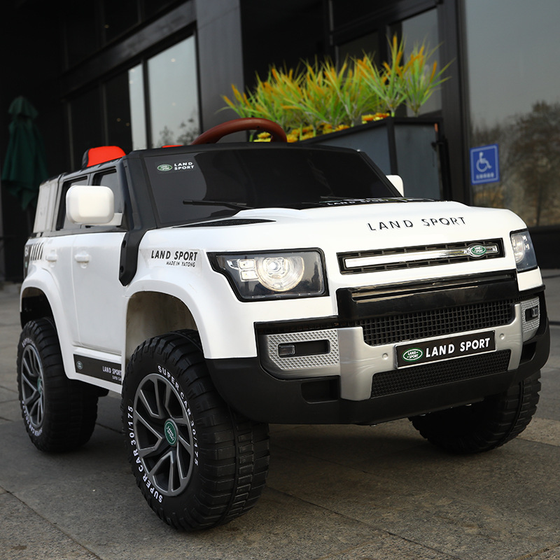 El coche eléctrico para niños de Yatoon se puede sentar para hombres y mujeres, vehículo todoterreno de control remoto de doble tracción, música eléctrica de litio, luces eléctricas para jugar.