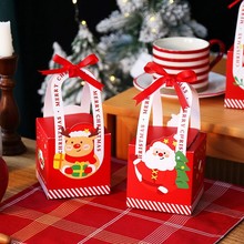 新款圣诞节手提苹果盒平安果包装盒创意糖果纸盒平安夜礼品空盒子